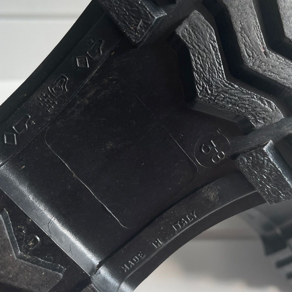 Burberry Kenyon Nova Check Belt Rain Snow Black Rubber Rain Boots Size 38/8 - Picture 11 of 14